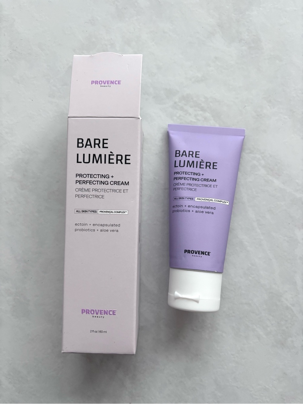 new PROVENCE beauty BARE LUMIÈRE Protecting + Perfecting Cream — 2 fl oz / 60 mL